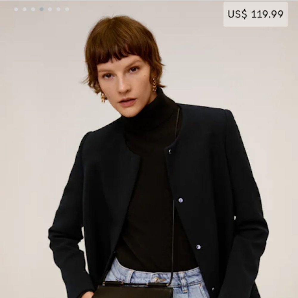Mango - Straight-cut coat (Small)